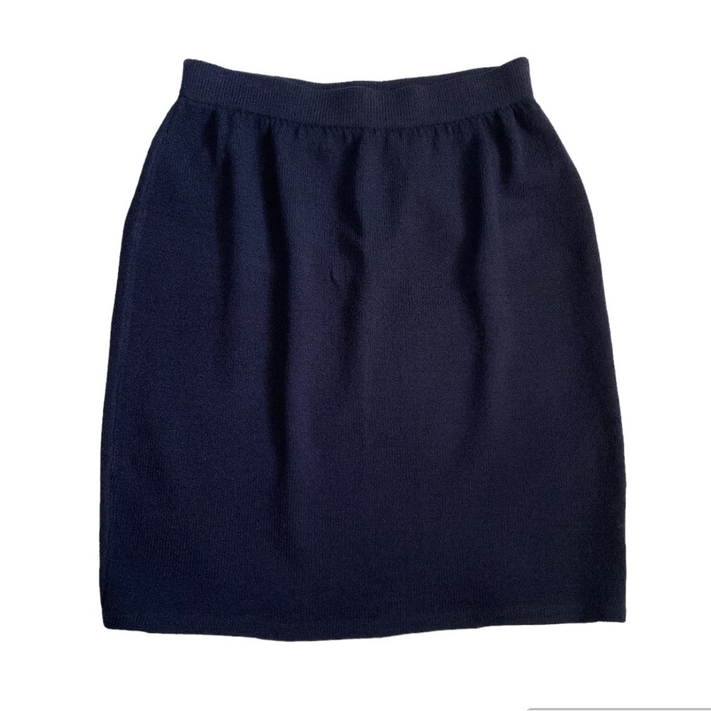 ST. JOHN BASICS / SANTANA KNIT / NAVY PENCIL SKIRT / SZ 10